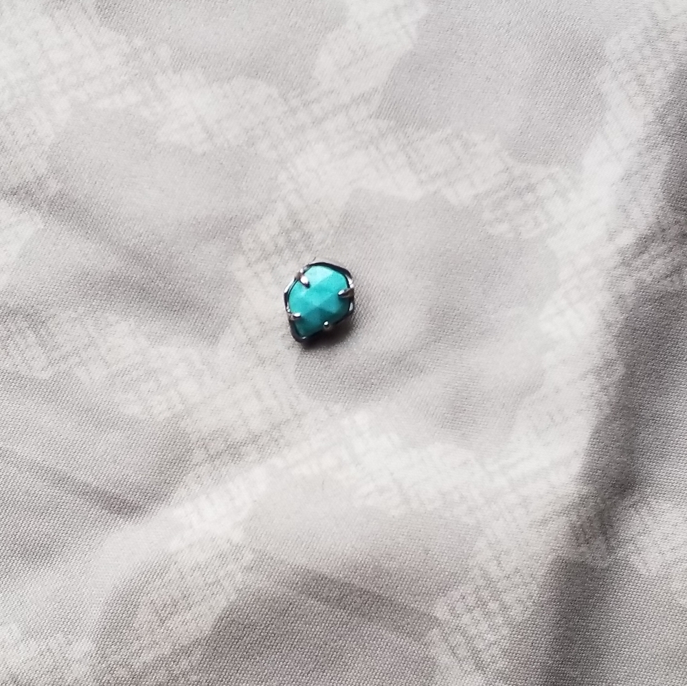 Kendra scott silver turquoise charm.